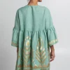 Greek Archaic Kori Feather Short Kaftan Best