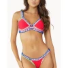 PQ Swim Ferrarini Triangle Bikini Red Clearance