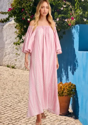 Pearl & Caviar Finikas Off Shoulder Dress Outlet