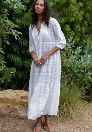 Honorine Giselle Dress White Fashion