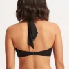 Seafolly Goddess Bandeau Bikini Black Hot