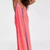 Pitusa Inca Maxi Sun Dress Hot Pink Best