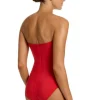 JETS Swimwear Jetset Bandeau Swimsuit Rosso Clearance