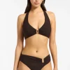 JETS Swimwear Jetset DD Halter Bikini Chocolate Hot