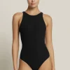 JETS Swimwear Jetset High Neck Swimsuit Black Discount