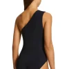 JETS Swimwear Jetset Lien One Shoulder Swimsuit Black Discount
