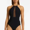 JETS Swimwear Jetset Lure High Neck Swimsuit Black Best