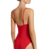 JETS Swimwear Jetset Tank Swimsuit Rosso Clearance