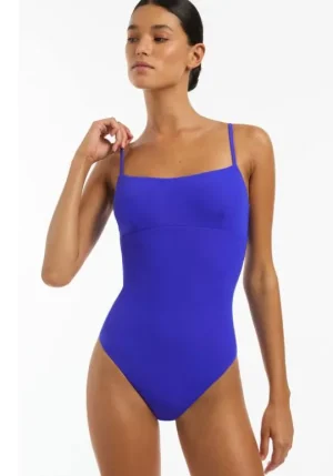 JETS Swimwear Jetset Tank Swimsuit Sapphire Hot