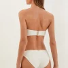 Vix Swimwear Jill Square Bandeau Bikini Off White Outlet