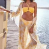 Seafolly Kasbah Sheer Beach Pant Kasbah Yellow Fashion