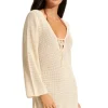 Seafolly Knit Cover Up Natural Clearance