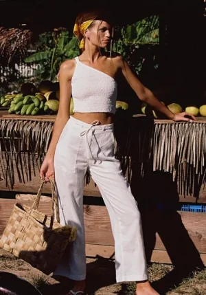 Faithfull The Brand Le Monoa One Shoulder Top White Fashion