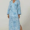 Miss June Lulu Kaftan Blue Discount