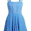 Charo Ruiz Mai Short Dress Blue Hot