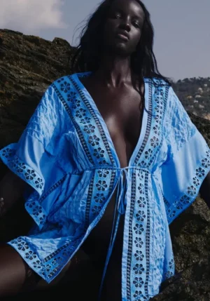 Charo Ruiz Maisie Kaftan Blue Sale