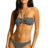 Seafolly Mala Ring Front Bandeau Bikini Black Outlet