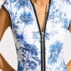 Seafolly Marbella Zip Front Swimsuit Discount