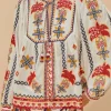 Farm Rio Marys Tiles Embroidered Blouse Best