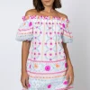 Juliet Dunn Mexican Embroidered Off Shoulder Dress Mexican Embroidery Fashion