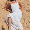Juliet Dunn Mosaic Maxi Dress White Fashion