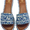 De Siena Mykonos Sandals Blue Online
