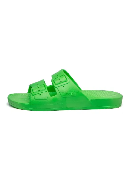 Freedom Moses Neon Green Slides Online
