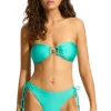 Seafolly Palermo Ring Front Bandeau Bikini AquaticBlue Online