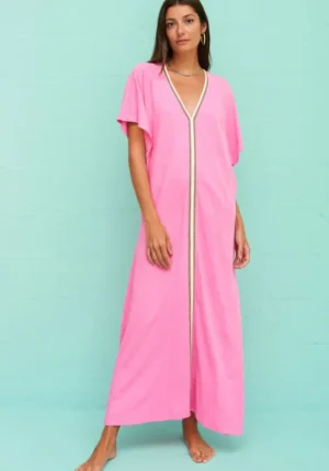 Pitusa Pima Abaya Kaftan Bubblegum Discount