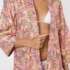 Juliet Dunn Short Kimono Pink Floral Online