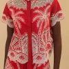 Farm Rio Palm Tree Shirt Red Hot