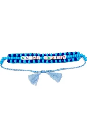 De Siena Saint Tropez Beaded Resort Bracelet Blue Online