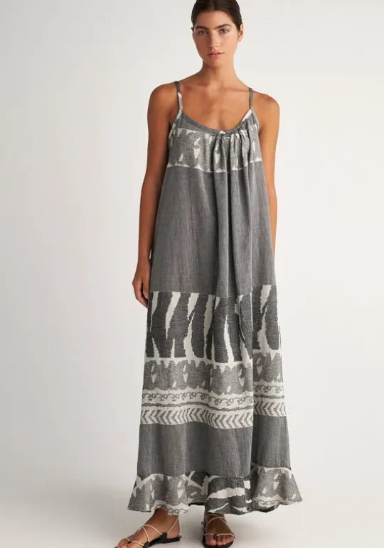 Pearl & Caviar Scorpios Maxi Dress Black / White White/Black New