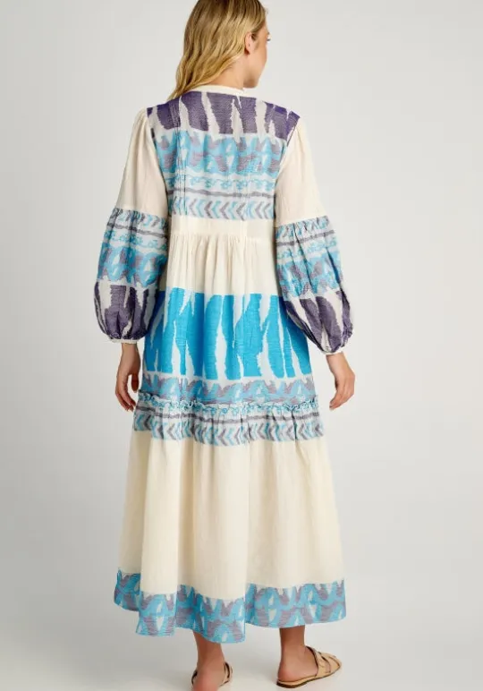 Pearl & Caviar Scorpios Maxi Dress Blue New