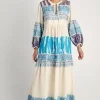 Pearl & Caviar Scorpios Maxi Dress Blue New