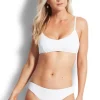 Seafolly Seadive Bralette Bikini White Clearance