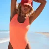 Seafolly Seadive Retro Swimsuit Peach Pink Online
