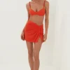 Vix Swimwear Solid Karen Mini Skirt Clearance