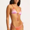 Seafolly Spectrum Triangle Bikini Hot Pink Hot