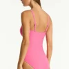 Sea Level Spinnaker Bandeau Swimsuit Candy Sale