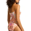 Seafolly Spring Festival Bandeau Swimsuit Nectar Sale