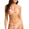Seafolly Spring Festival Halter Bandeau Bikini Nectar Spring Festival Nectar Sale