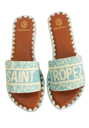 De Siena St Tropez Sandals Sky Blue Best