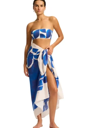 Seafolly Sunray Sarong Ultramarine SunrayUltramarine New