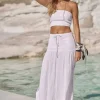 Sea Level Sunset Beach Skirt White Sale