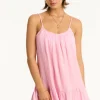 Sea Level Sunset Short Dress Pink Fashion