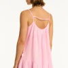 Sea Level Sunset Short Dress Pink Fashion