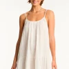 Sea Level Sunset Short Dress White Fashion