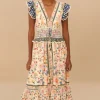 Farm Rio Superbloom Tapestry Maxi Dress New