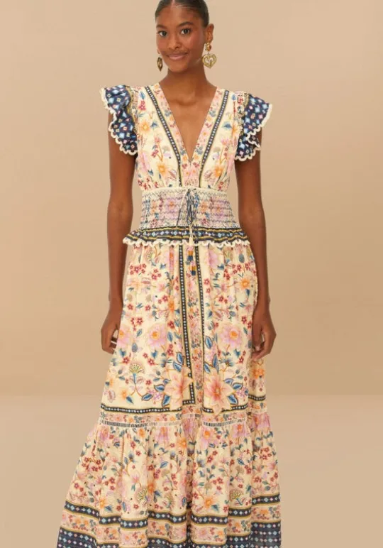 Farm Rio Superbloom Tapestry Maxi Dress New